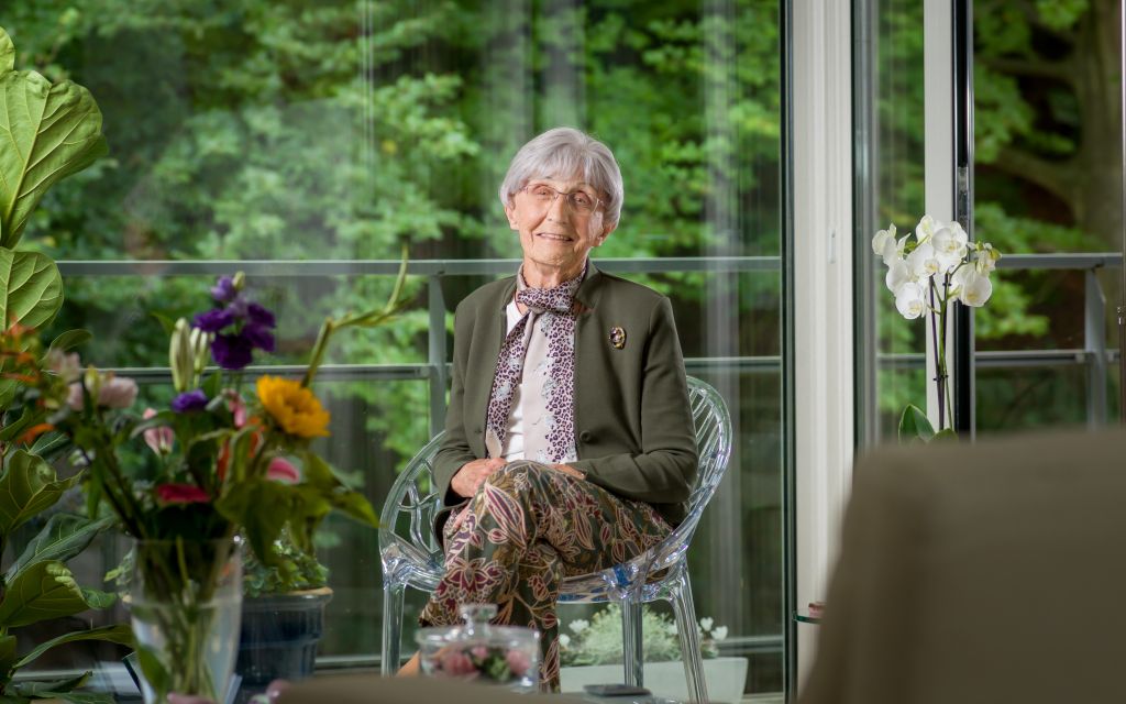 Mevrouw van de Breevaart-Vlot is 97 en woont in Villa Duinstaete in Bloemendaal