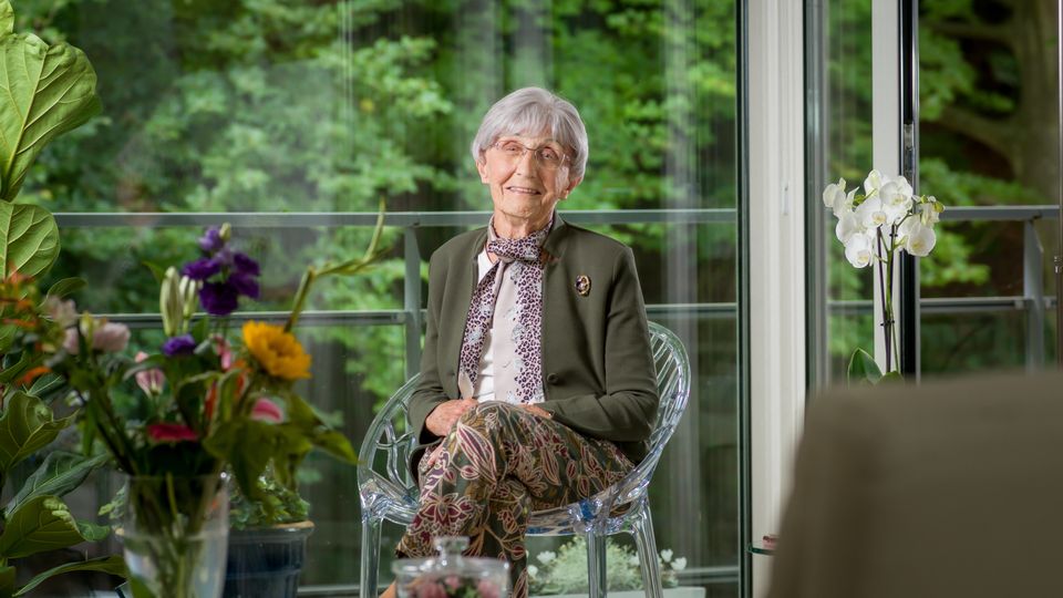 Mevrouw van de Breevaart-Vlot is 97 en woont in Villa Duinstaete in Bloemendaal